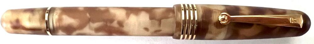 Molteni Modelo 54 Sand Acetate Cellulose Fountain Pen 14K or Steel Nib